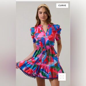 Exene Floral Gerica Shift Mini Dress 👗 NWT